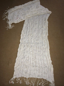 100% Viscose Crinkle Pattern <b>Pashmina</b> Shawl Comfortable Durable Breathable Reversible Adult Women Headwear Custom Logo Newest - Product Image 5