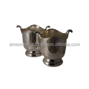 Grand refroidisseur de vin décoré à vendre Seau à glace à champagne au design antique Refroidisseur de vin en cuivre Seau à glace personnalisé - Product Image 4