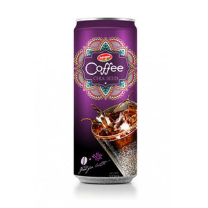 Canette en aluminium, café du Vietnam, jus de fruits, graines de basilic, 250ml, boisson au café - Product Image 2