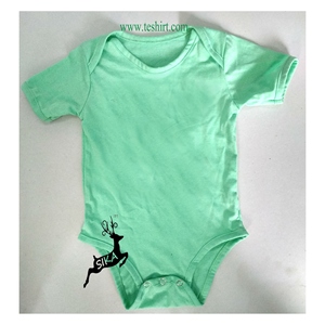 Pelele de Papá Noel para bebé, pelele bonito de moda para niña bebé, Pelele de algodón de bambú de manga corta para bebé 2018 - Product Image 1