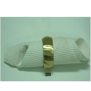 Support d'anneau de serviette en laiton fait main avec finition dorée pour la décoration de table à manger - Product Image 1