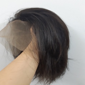 Peluca con malla frontal recta de alta calidad para mujer, peluca Frontal recta, extensiones de cabello humano con malla frontal transparente de Vietnam - Product Image 2