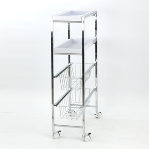 Bandeja de almacenamiento de 2 niveles, con 2 cajones de alambre de Metal - Product Image 1