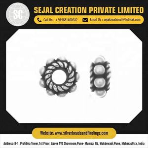 <b>Sterling</b> <b>Silver</b> Spacer <b>Bead</b> for Necklace <b>Bracelet</b> - Product Image 4