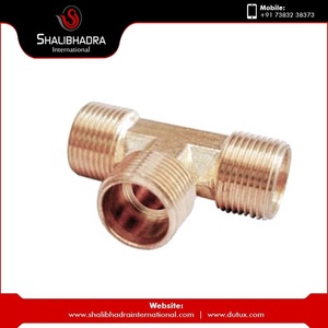 Conectores de Compresión de Latón de 10 mm, Conector en T de Latón Resistente a Fugas, Solución de Plomería Industrial - Product Image 4