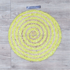 Jute and Cotton Braided Placemats Christmas Placemats From India Custom Round Decorative <b>Kitchen</b> Placemats Bulk - Product Image 2