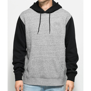 Personnalisé Brodé 100% Coton KFH37 Tricoté Polaire Pull Sweat Solide Streetwear Grande Taille Veste Noire pour Hommes - Product Image 1