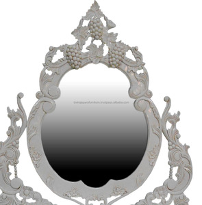 Mueble francés Indonesia-tocador tallado de uva con espejo, mueble estilo francés - Product Image 3