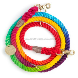 Double Ombre <b>Dog</b> <b>Leash</b> Puppy <b>Leash</b> Rope <b>Dog</b> Collar - Product Image 1