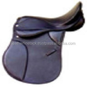 Premium All Purpose Genuine DD Brown Leather Horse Jumping Saddle Estilo occidental-Fabricante indio Exportador Inglés - Product Image 1