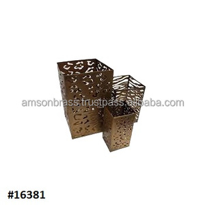 Support votif fait à la main traditionnel plaqué argent bougeoir votif décoration d'éclairage de maison et d'hôtel - Product Image 5