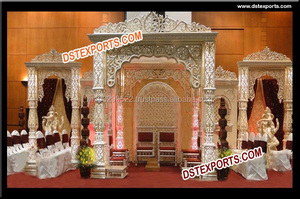 Rajasthani mariage Mandap nouveau Rajwada thème fibre Mandap ensemble mariage Royal Mandap décoration australie - Product Image 5