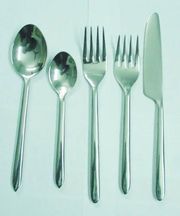 Set of 4 Stainless Steel Cutlery with Royal Design Handle Eco-Friendly <b>Flatware</b> for Kids and Wedding Decorations - Product Image 3