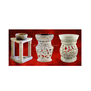 Soapstone Handmade Aroma Oil Tea Light Holder - Product Image 1