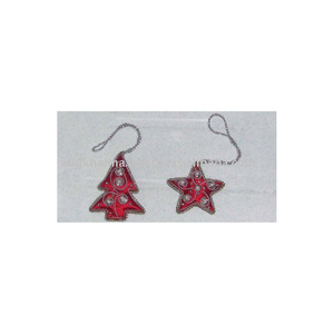 Décorations de Noël suspendues en tissu pour arbre de Noël - Product Image 1