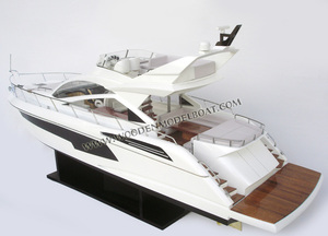 SUNSEEKER 68 SPORT YACHT MODÈLE EN BOIS BATEAU Artisanat Nouveauté Cadeau - Product Image 2