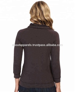 เสื้อฮู้ดผู้หญิงผ้าฟลีซแบบรูดซิปมีฮู้ดปรับได้มีกระเป๋าด้านข้างสำหรับยิมฟิตเนส - Product Image 3