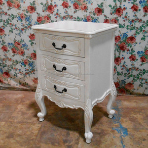 อินโดนีเซียเฟอร์นิเจอร์-La Rochelle โบราณภาษาฝรั่งเศสคำ3ลิ้นชักข้างเตียงเฟอร์นิเจอร์ - Product Image 3