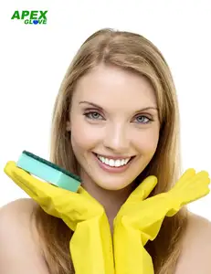 25 gram Latex Flocklined Household Gloves from Malaysia