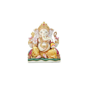 Marbre Belle Ganesha Dieu Sculpture - Product Image 1