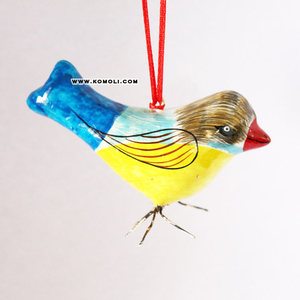 ของตกแต่งคริสต์มาสกลางแจ้งแบบใหม่ รูปนกทำจากกระดาษปะติด ทาสีด้วยมือ เป็นมิตรกับสิ่งแวดล้อม - Product Image 4
