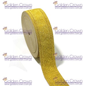 ลูกไม้สีทองลายใบโอ๊ก | ผ้าลูกไม้แอฟริกันสีทองลายใบโอ๊ก - Product Image 5