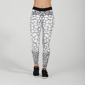 Pantalones de yoga sin mangas de poliéster/nylon de secado rápido personalizados, de cintura alta elástica, al por mayor, ropa deportiva de moda. - Product Image 4