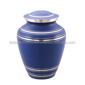 Urna funeraria de estilo americano para adultos Brassworld India Madera Metal Latón Ataúd conmemorativo Decoración de cremación Servicio conmemorativo del bebé - Product Image 1