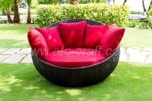 Colonne de soleil en rotin PE synthétique, meuble d'extérieur, lit solaire, livraison gratuite - Product Image 3