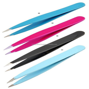 Pincettes professionnel pour Salon, pinces à sourcils, inclinées, en acier inoxydable, pour professionnels - Product Image 1