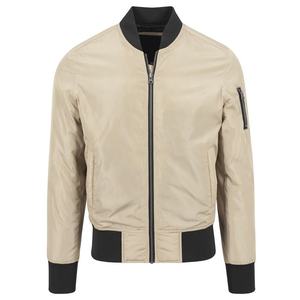 Chaqueta de bombardero cortavientos con cremallera informal de estilo básico para hombre, chaqueta de manga larga transpirable de oveja de talla grande, precio barato de invierno - Product Image 1