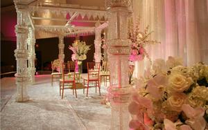 Mandap Clásico para Eventos y Fiestas, Decoración Artesanal para Bodas, Haldi, Mandap con Cuentas de Cristal - Product Image 2