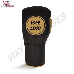 Gants Pro Contest Gants de boxe d'entraînement de poinçonnage noir/or - Product Image 1