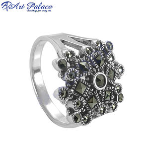 Royal <b>Marcasite</b> Natural <b>Marcasite</b> Gemstone <b>Ring</b> 925 Solid Sterling Silver <b>Ring</b> Handmade Jewelry for Wedding and Anniversary - Product Image 3