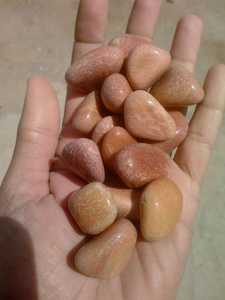 Guijarros pulidos Rosa Aventurina dorada natural, decoración especial para jardín y hogar, uso al aire libre, Material de piedra natural - Product Image 6