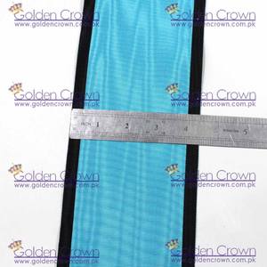 Masonic Moire <b>Ribbon</b> Black and Sky Blue Regalia <b>Ribbon</b> - Product Image 5