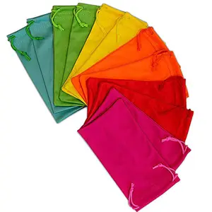 Personalizzato Multi-colori in microfibra occhiali da sole occhiali sacchetto di immagazzinaggio coulisse sacchetti di tenuta di occhiali da sole