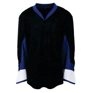 Camisetas de hockey sobre hielo personalizables de alta calidad, UNIFORMES DE EQUIPO personalizados, conjunto de impresión de nombre OEM, ropa de hockey de estilo 100% poliéster - Product Image 1