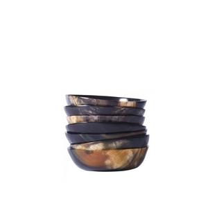 Bol en corne de buffle de haute qualité avec taille personnalisée avec 3 pièces hôtel et maison corne de boeuf naturel poli - Product Image 6
