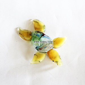 Colgante de joyería de cristal de murano tortuga marina verde personalizado - Product Image 2