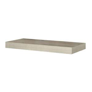 Grey Oak MDF Wood Floating Shelf <b>for</b> Home Appliance Storage Standard <b>Wall</b> Storage <b>Shelves</b> <b>for</b> <b>Bedroom</b> Living Room Office - Product Image 1