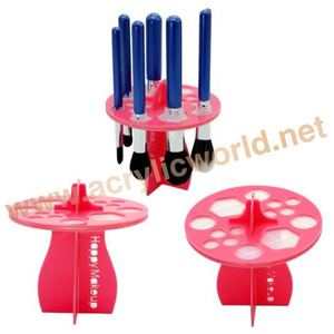 ชั้นวางอะคริลิกแบบกําหนดเองที่กําหนดเองสําหรับชั้นวางแปรงแต่งหน้า - Product Image 3