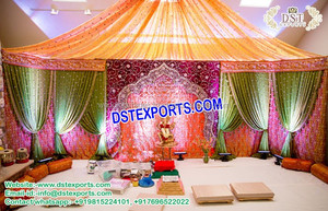 Mahraab Walima चरण कशीदाकारी Mehraab शैली शादी पृष्ठभूमि के लिए पृष्ठभूमि शादी चरण पृष्ठभूमि पर्दे निर्माता