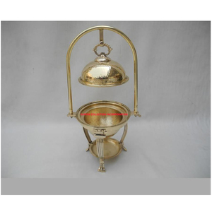 Conception hydraulique de chauffe-plats en laiton polonais fait à la main pour les hôtels et les restaurants en vente à un prix économique directement de l'Inde - Product Image 2