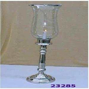 Haute Qualité En Laiton Argenté et Lampe à Ouragan En Verre Pour La Décoration De La Maison - Product Image 2