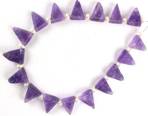 Chất Lượng Cao Chính Hãng Cắt Tay Pha Lê Hình Dạng Tam Giác Màu Xanh Thạch Anh Tím Nguyên Tự Nhiên Thô Phong Cách Cắt Cho Đồ Trang Sức Làm - Product Image 2