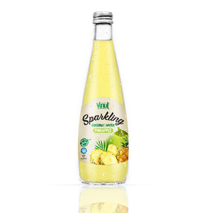 Bouteille en verre de 330ml d'eau de coco pétillante véritable avec jus de citron vert - Product Image 4