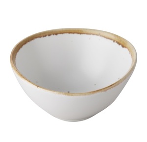 Cuenco de cerámica de porcelana elegante japonés con borde marrón - Product Image 5