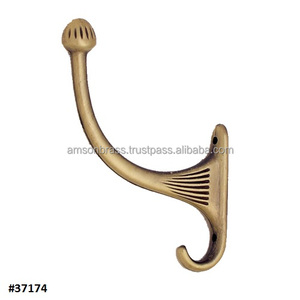 Traditional Brass <b>Wall</b> Cloth <b>Hook</b> - Product Image 4