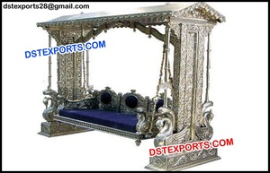 Columpio Sankheda de madera para boda india, conjunto de columpio de Sankheda de madera de nuevo diseño para recepción de boda real - Product Image 4